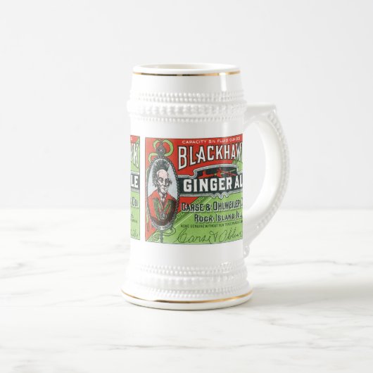  zwarte havik gember ale stein bierpul (Voorkant rechts)