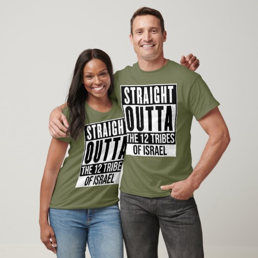 Zwarte Hebreeuwse Israëliet T-shirt (Unisex)