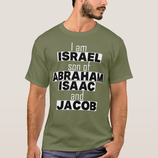 Zwarte Hebreeuwse Israëliet T-shirt (Voorkant)