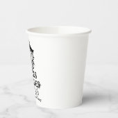 Zwarte heks Halloween Bachelorette Party Paper P Papieren Bekers (Links)