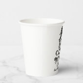 Zwarte heks Halloween Bachelorette Party Paper P Papieren Bekers (Rechts)