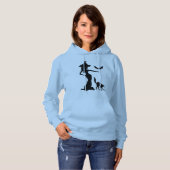 Zwarte heks hoodie (Voorkant volledig)