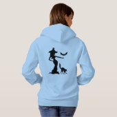 Zwarte heks hoodie (Achterkant volledig)