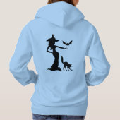 Zwarte heks hoodie (Achterkant)