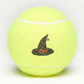 Zwarte heks Pet Silver Buckle Stars Spider Tennisballen (Achterkant)