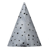 Zwarte heks Pet zilver Snok de spinkraag Feesthoedjes (Achterkant)