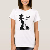 Zwarte heks t-shirt (Voorkant)