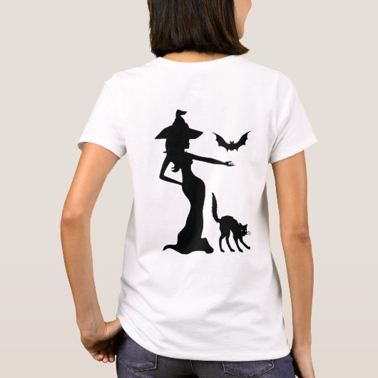 Zwarte heks t-shirt (Achterkant)