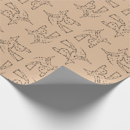 Zwarte heks van Halloween Cadeaupapier