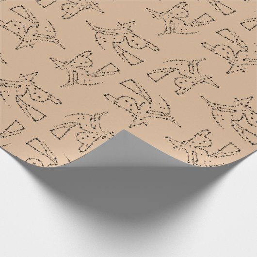 Zwarte heks van Halloween Cadeaupapier (Hoek)