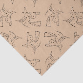 Zwarte heks van Halloween Tissuepapier (Detail)