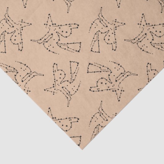 Zwarte heks van Halloween Tissuepapier (Detail)