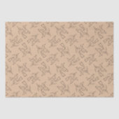 Zwarte heks van Halloween Tissuepapier (Voorkant)