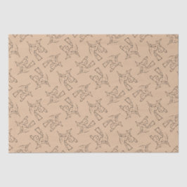 Zwarte heks van Halloween Tissuepapier