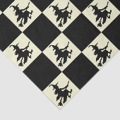 Zwarte Heksen Geruit Tissuepapier (Detail)