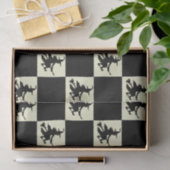 Zwarte Heksen Geruit Tissuepapier (Geschenk)