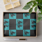 Zwarte Heksen Geruit Tissuepapier (Geschenk)