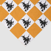 Zwarte Heksen Geruit Tissuepapier (Detail)