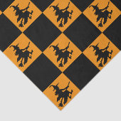 Zwarte Heksen Geruit Tissuepapier (Detail)