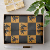 Zwarte Heksen Geruit Tissuepapier (Geschenk)