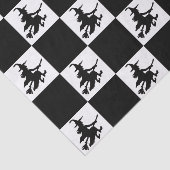 Zwarte Heksen Geruit Tissuepapier (Detail)