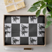 Zwarte Heksen Geruit Tissuepapier (Geschenk)