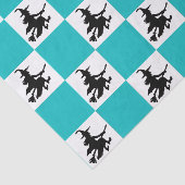 Zwarte Heksen Geruit Tissuepapier (Detail)