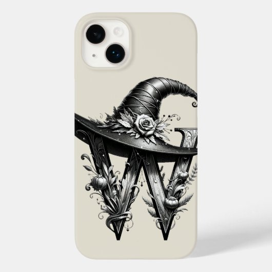 Zwarte Heksenhoed Hekserige Letter W Aangepaste In Case-Mate iPhone Case (Achterkant)