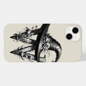 Zwarte Heksenhoed Hekserige Letter W Aangepaste In Case-Mate iPhone Case (Achterkant (horizontaal))