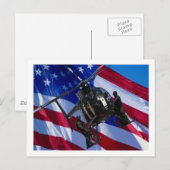 Zwarte helikopter briefkaart (Voorkant / Achterkant)