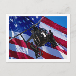 Zwarte helikopter briefkaart