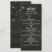 Zwarte Hemel Donkere Sterrenhemel Wervelingen Even Menu (Voorkant / Achterkant)