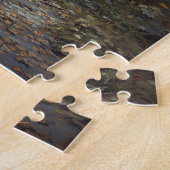 Zwarte hengst in het Bos Legpuzzel (Zijkant)