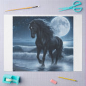 Zwarte hengst maanlicht tissuepapier (Craft)