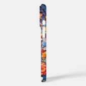 Zwarte hengst paard in bloemen achtergrond cover (Achterkant / Links)