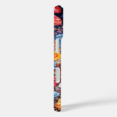 Zwarte hengst paard in bloemen achtergrond cover (Achterkant / Rechts)