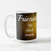 Zwarte hengst/zwarte schoonheid, paardengoud koffiemok (Links)