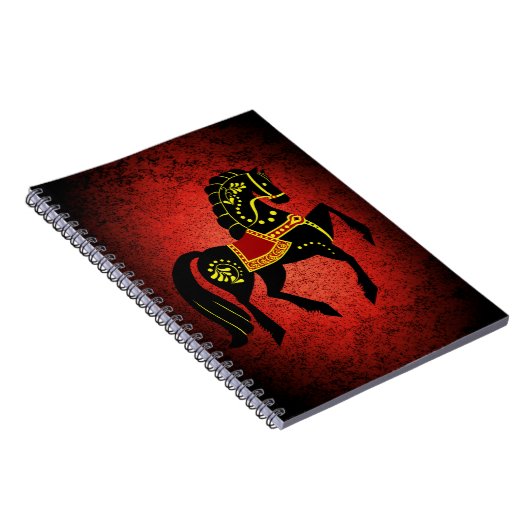 Zwarte hengst/zwarte schoonheid, paardenrood notitieboek (Rechterzijde)