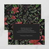 Zwarte Herdenking Condoleance Dankkaart Kaart (Voorkant / Achterkant)