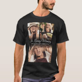 Zwarte herdenkings T-shirt met foto (Voorkant)