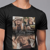 Zwarte herdenkings T-shirt met foto