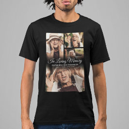 Zwarte herdenkings T-shirt met foto