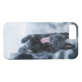 Zwarte herder in het Hoesje van de sneeuwdekooter (Achterkant (Horizontaal))