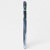 Zwarte herder in het Hoesje van de sneeuwdekooter iPhone Hoesje (Linkerkant)