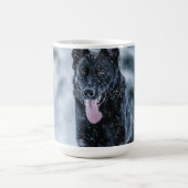 Zwarte herder in het Hoesje van de sneeuwdekooter Koffiemok (Center)