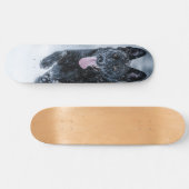 Zwarte herder in het Hoesje van de sneeuwdekooter Persoonlijk Skateboard (Horizontaal)