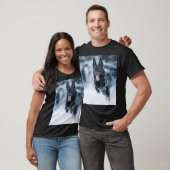 Zwarte herder in het Hoesje van de sneeuwdekooter T-shirt (Unisex)