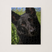 zwarte herder legpuzzel (Verticaal)