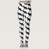 Zwarte herdershond leggings (Voorkant)