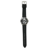 Zwarte Heren Portret Horloge (Vlak)